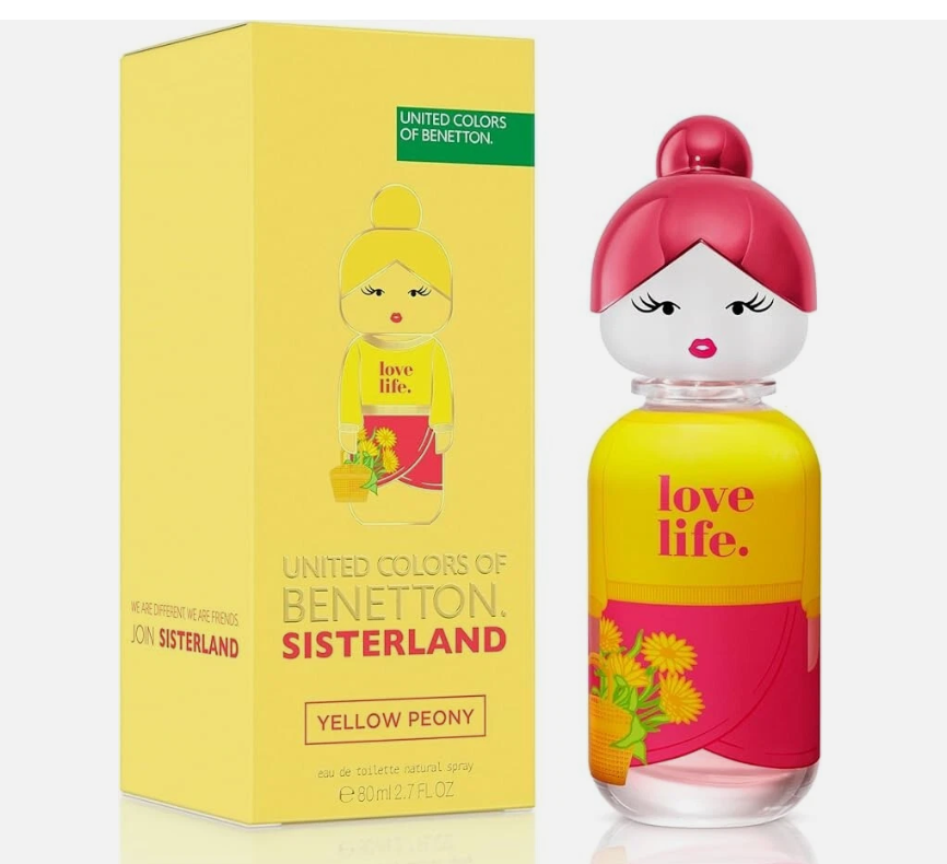BENETTON SISTERLAND YELLOW PEONY EDP LADY