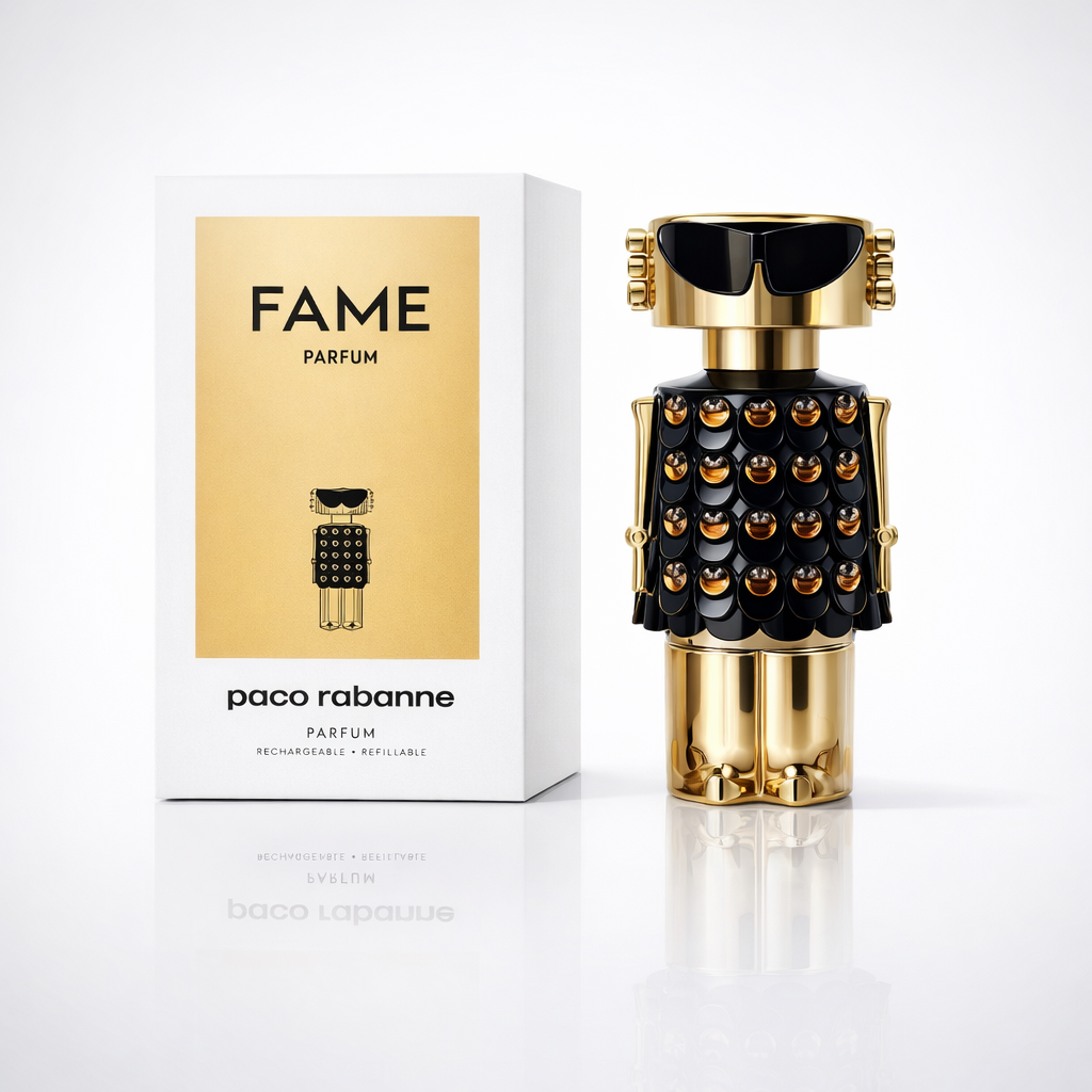 PACO RABANNE FAME PARFUM 80ML LADY - foto mejorada con IA (alta calidad)